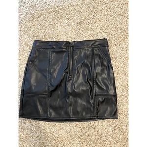 Leather Mini Skirt